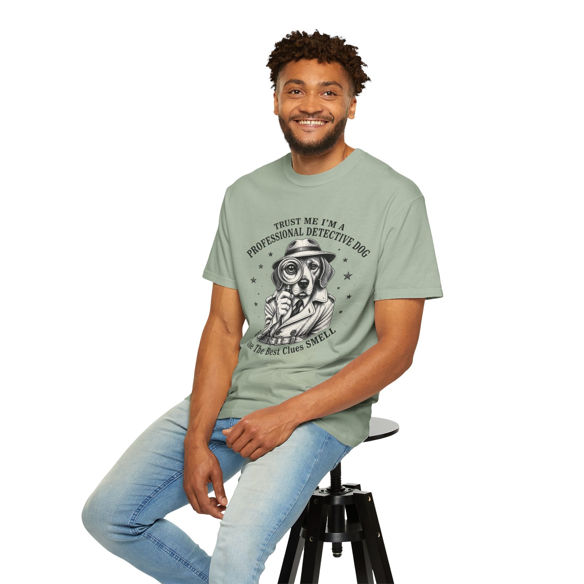 Detective Dog T-Shirt — "Trust Me I'm a Professional Detective Dog" Graphic Tee