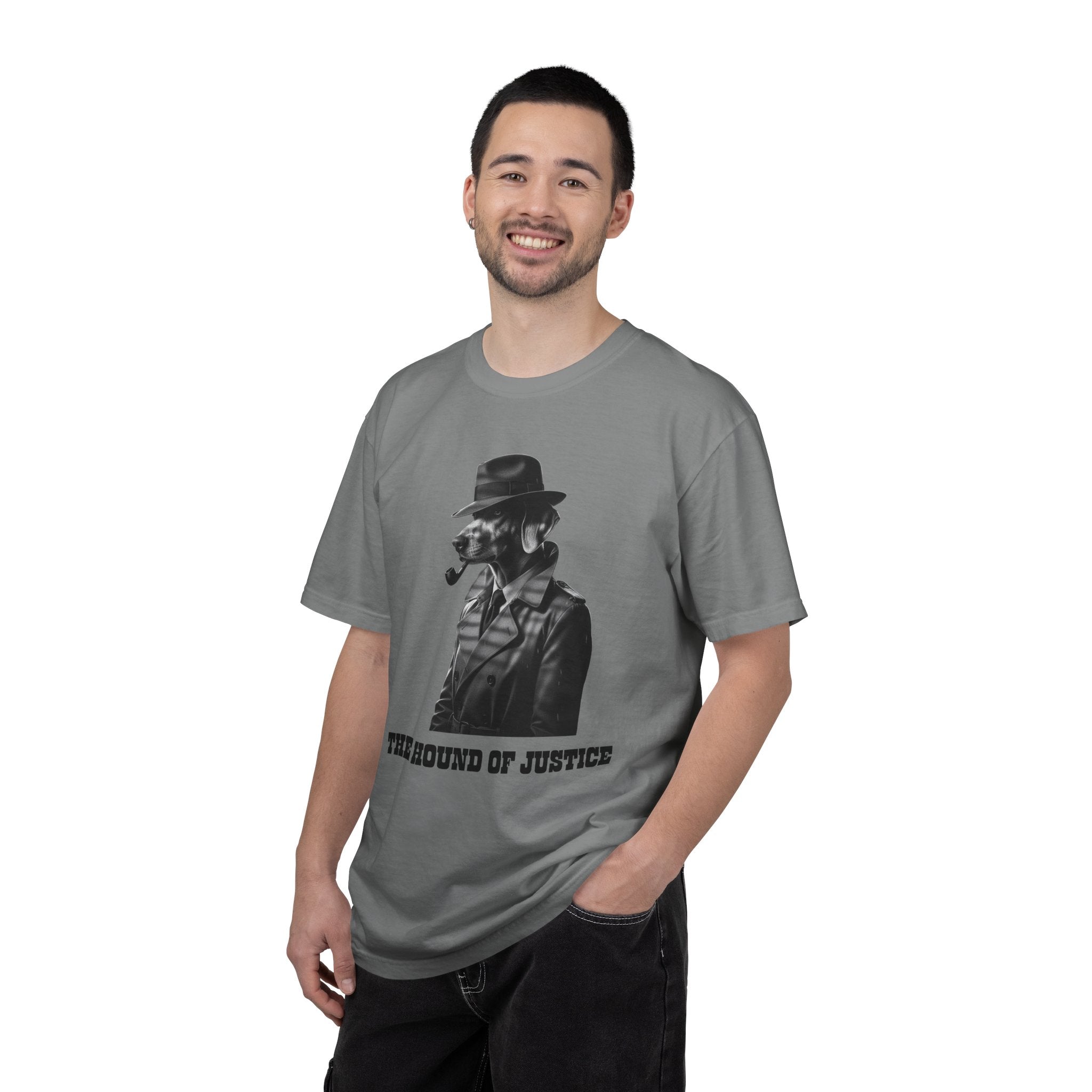 The Hound of Justice T-Shirt — Noir Detective Graphic Tee