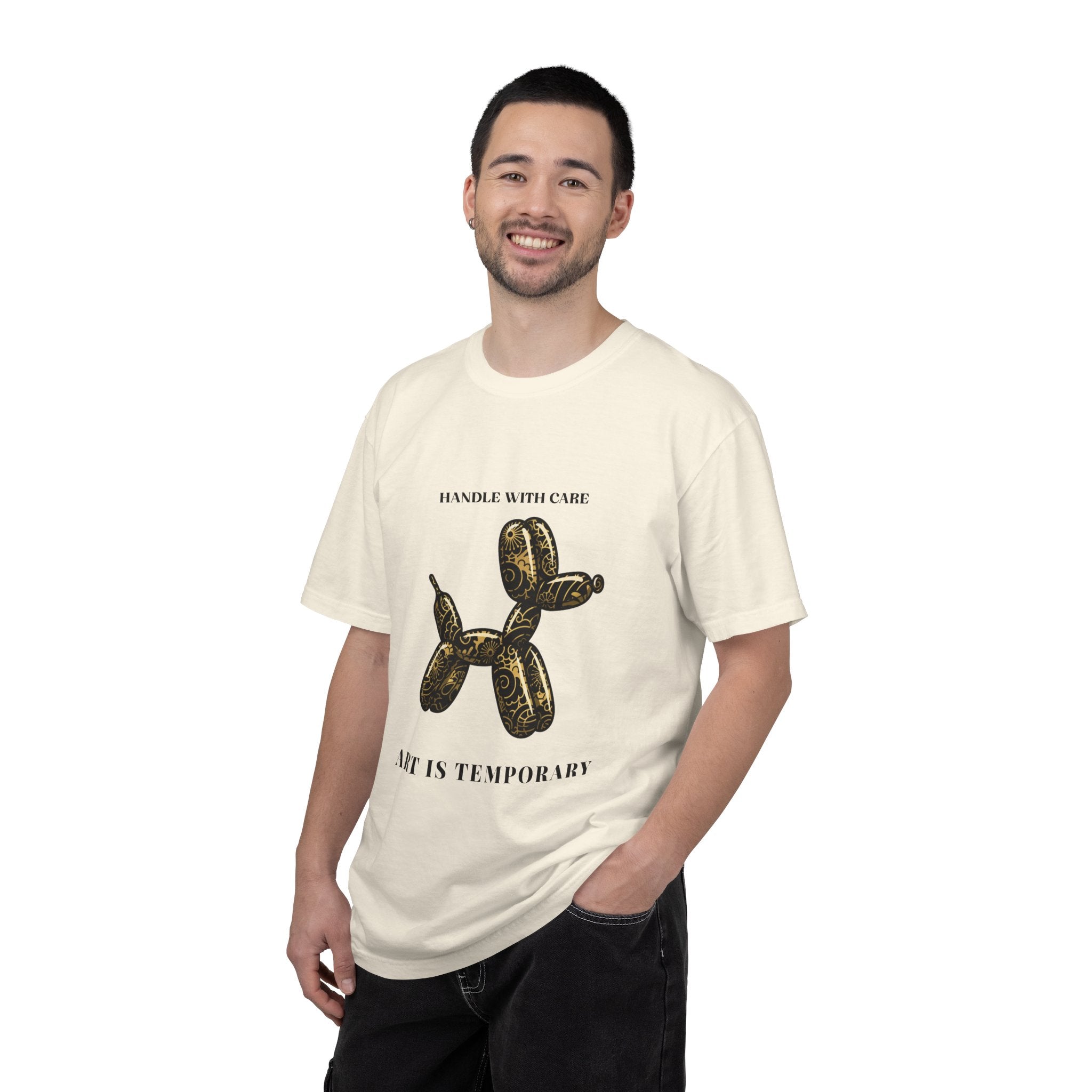 Art Is Temporary Balloon Dog T-Shirt — Handle With Care Graphic Tee