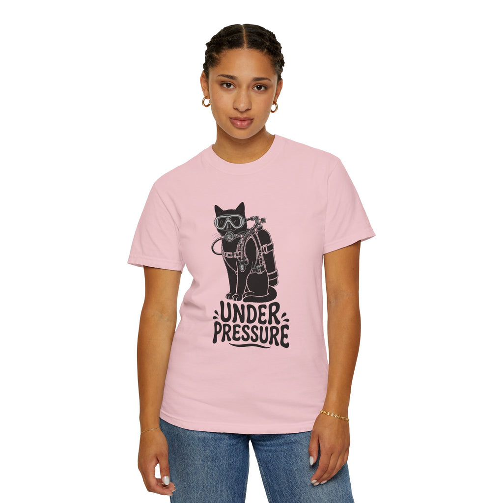 Sleepy Grumpy Cat Tee — Minimal Silhouette Lounging Cat T-Shirt