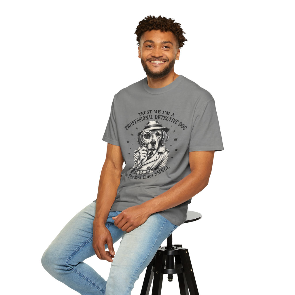 Detective Dog T-Shirt — "Trust Me I'm a Professional Detective Dog" Graphic Tee