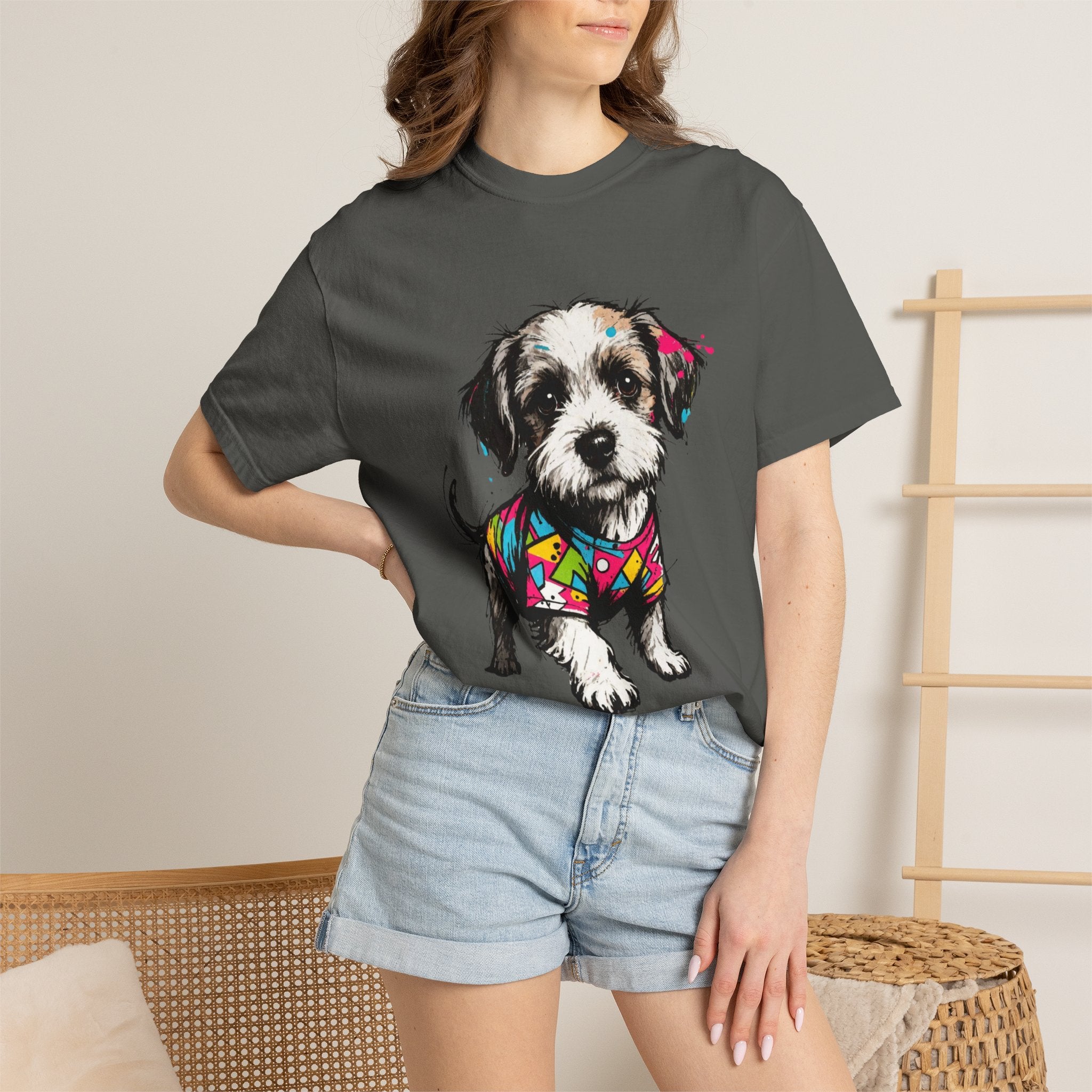 Shih Tzu Puppy Retro 90s Graphic T-Shirt