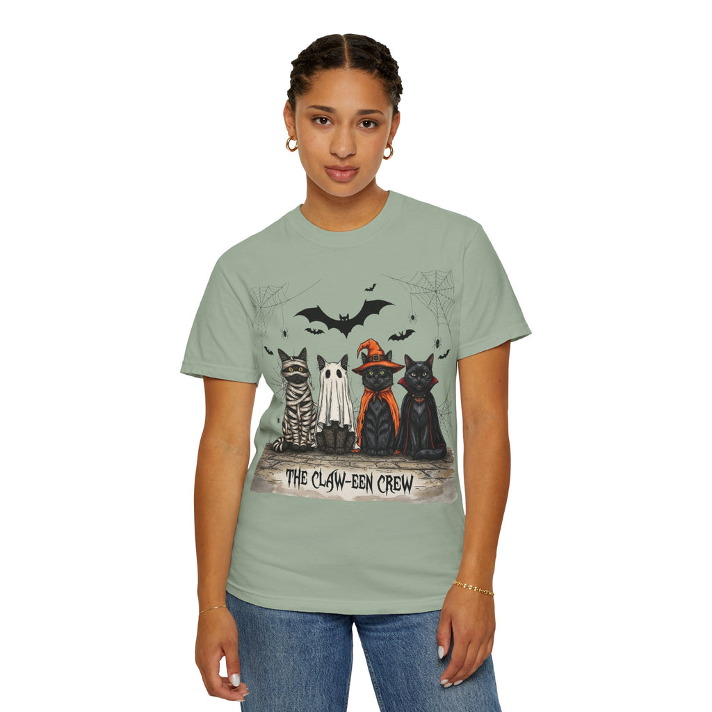Halloween Cat Costume T-Shirt — "THE CLAW-EEN CREW"