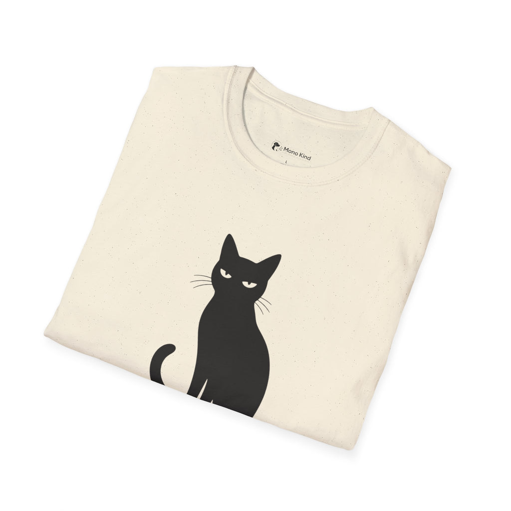 Cat T-Shirt — "I Heard You. I Ignored You." Funny Black Cat Tee for Cat Lovers