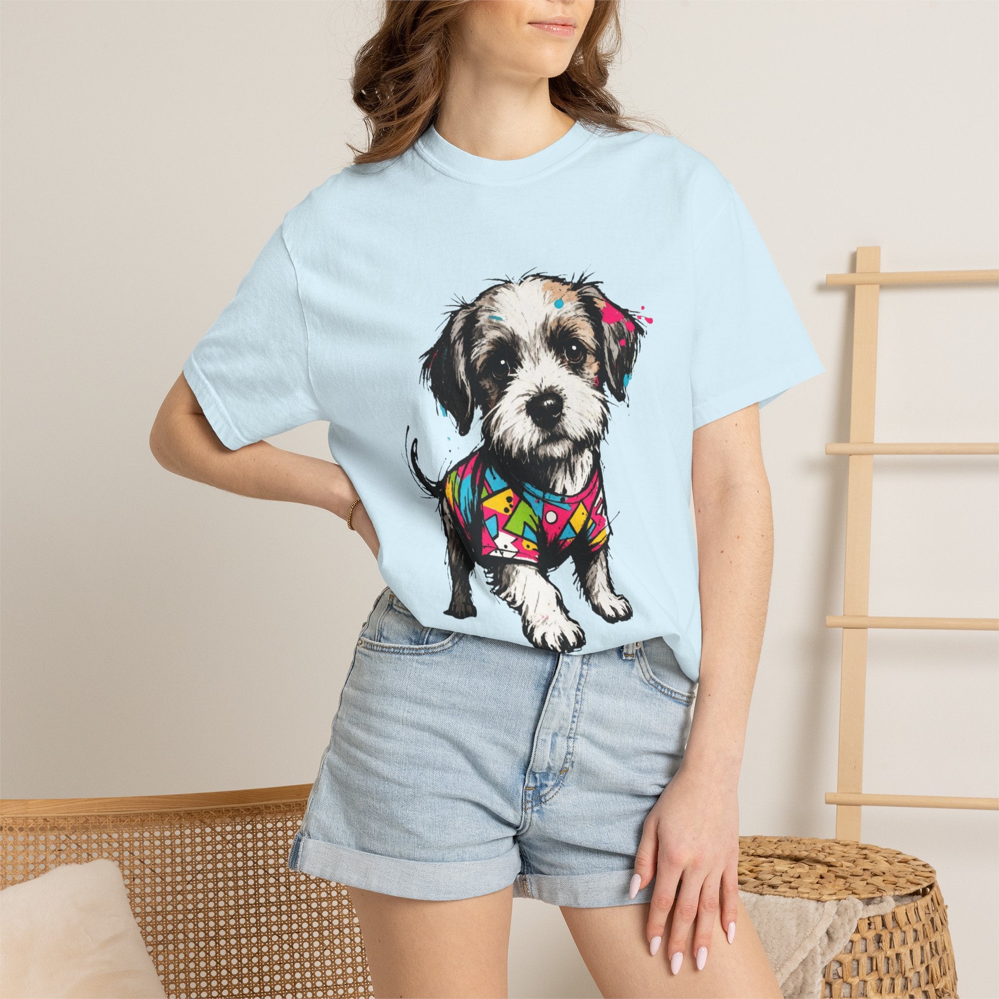 Shih Tzu Puppy Retro 90s Graphic T-Shirt