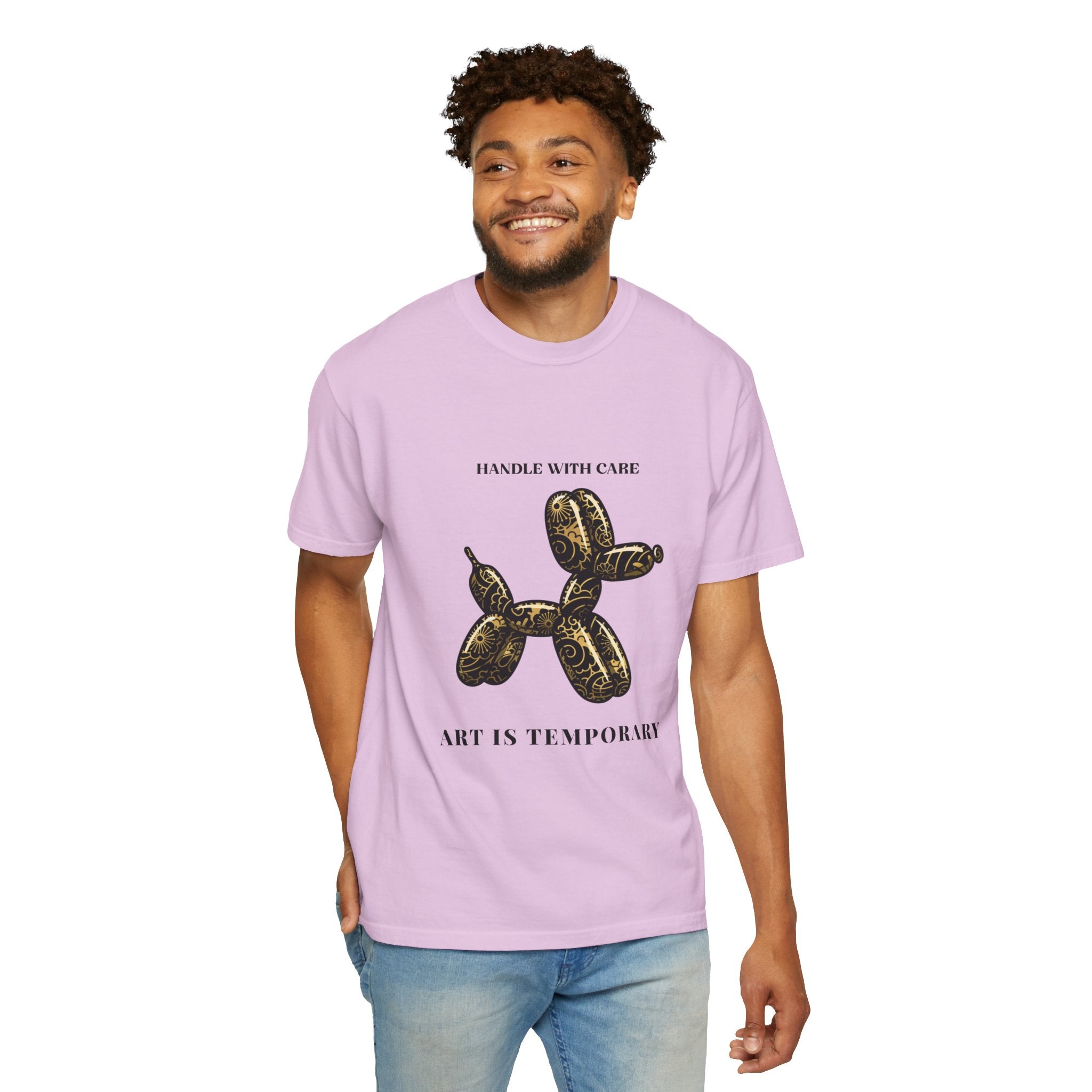 Art Is Temporary Balloon Dog T-Shirt — Handle With Care Graphic Tee