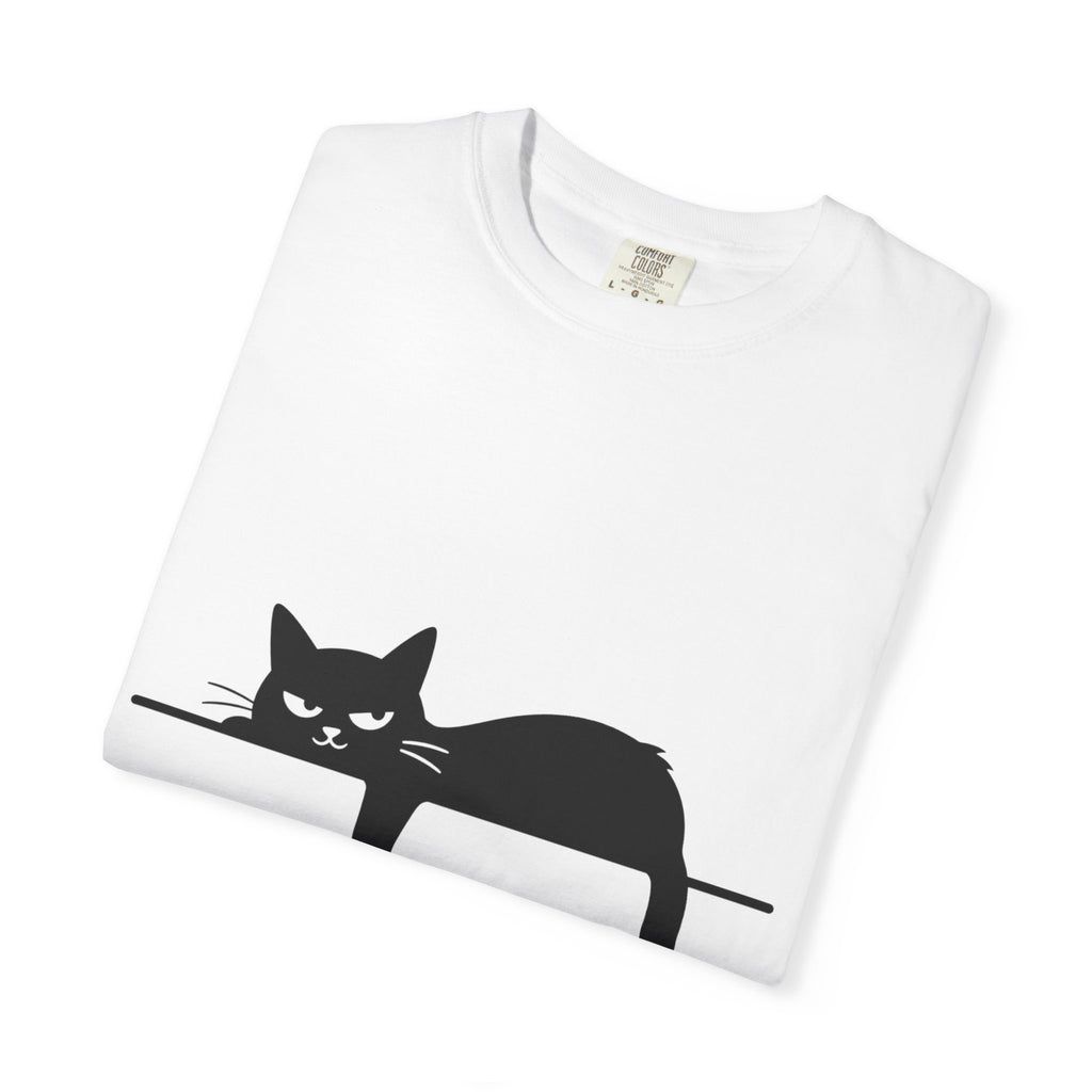 Grumpy Black Cat Silhouette T-Shirt