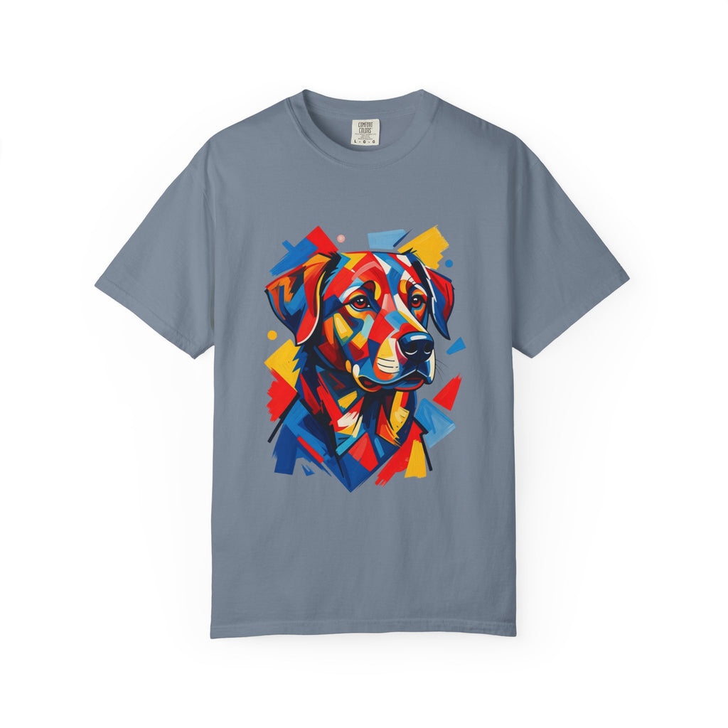 Labrador Pop-Art T-Shirt — Vibrant Multi-Color Dog Portrait
