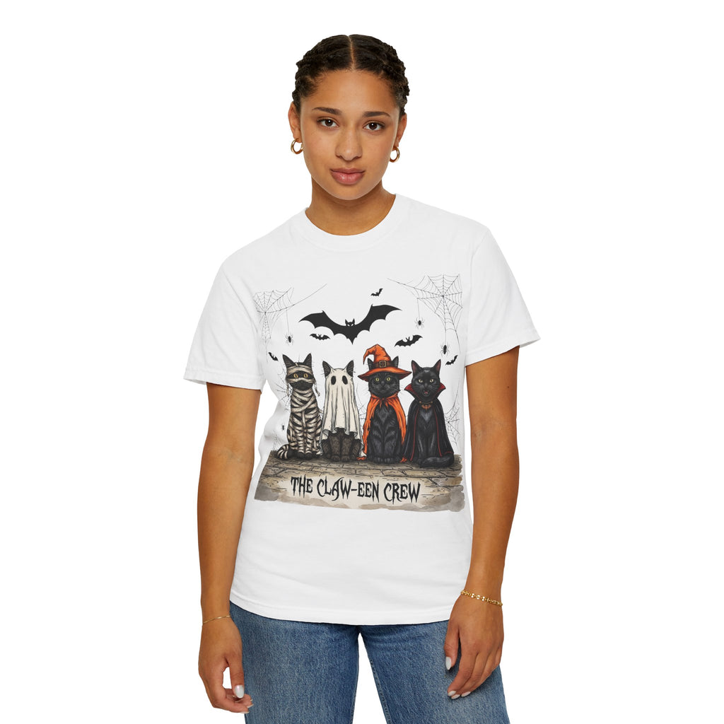Halloween Cat Costume T-Shirt — "THE CLAW-EEN CREW"